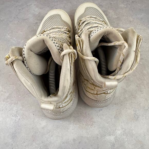 Under Armour Highlight HOVR Ace Sz 8.5 White Gold High-Top Volleyball Shoes - Picture 8 of 14